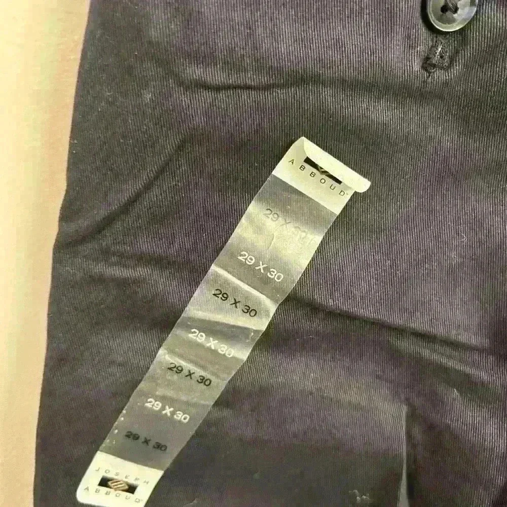 Joseph Abboud men's navy blue chinos 29x30 nwt
